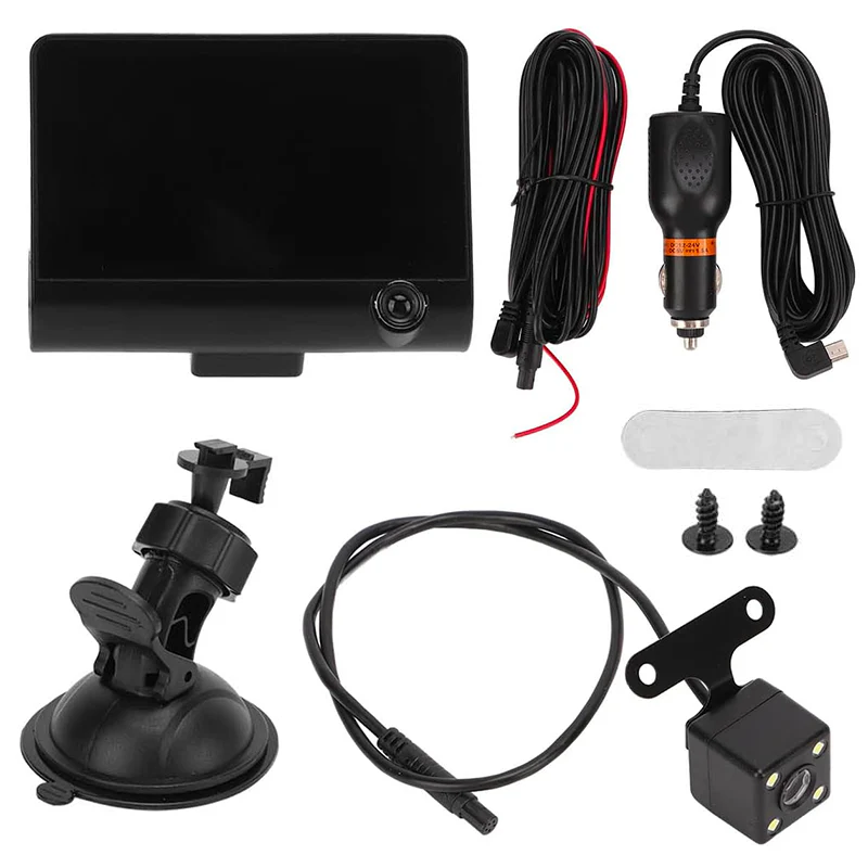 Cámara DVR Triple LCD 4" Para Auto