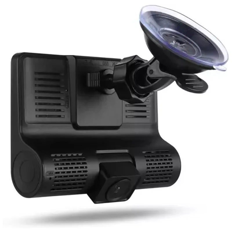 Cámara DVR Triple LCD 4" Para Auto