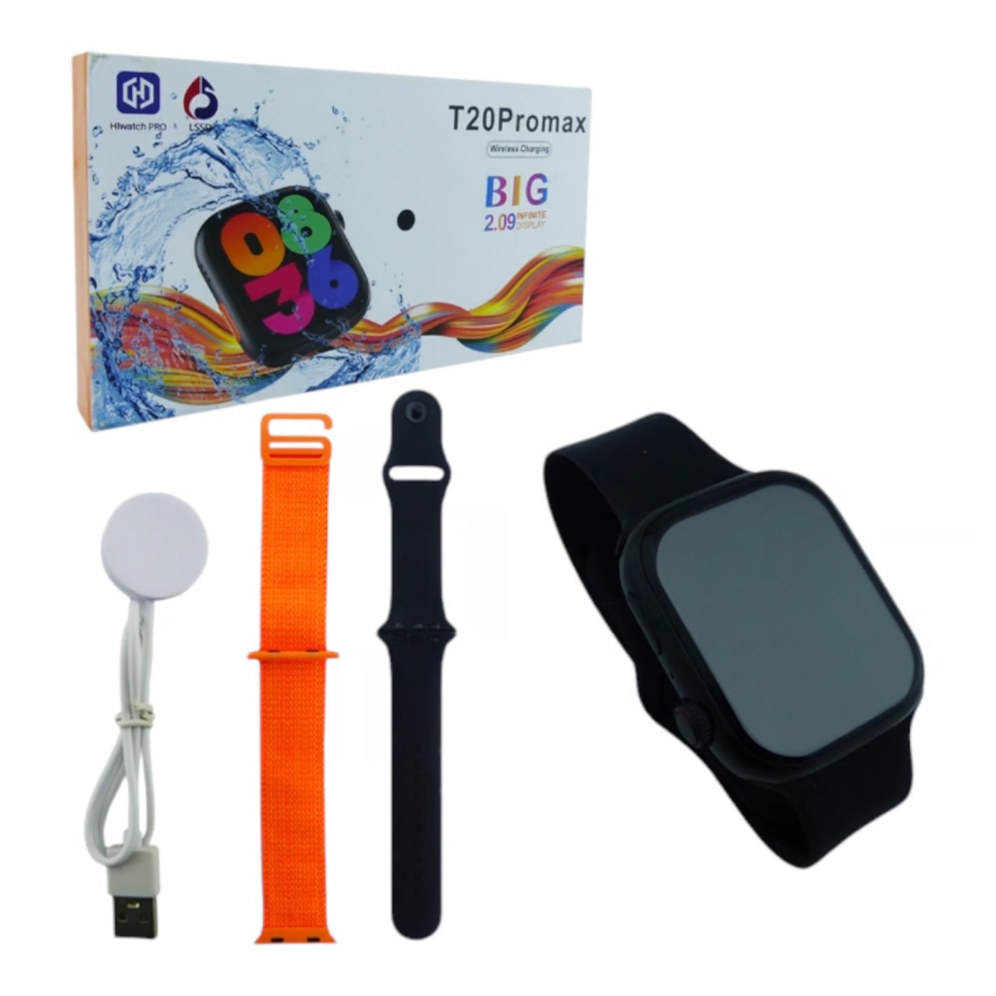 Reloj smartwatch t20 2 correas Pro MAx