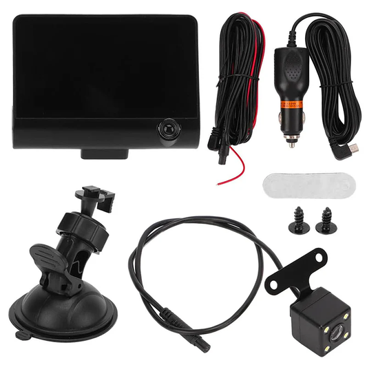 Cámara DVR Triple LCD 4" Para Auto
