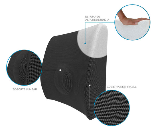 Cojín con soporte lumbar TheraShape