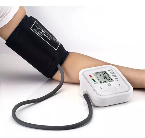 Toma Presión Digital Brazo con Tensiómetro. Usa Pilas